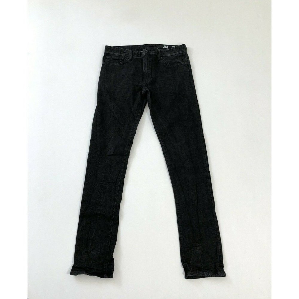 2 for $50 Armani Exchange J14 Men's Black Skinny Jeans Dark Wash Regular Fit
